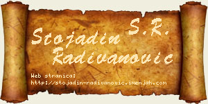 Stojadin Radivanović vizit kartica